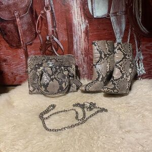 Jimmy Choo snakeskin boots